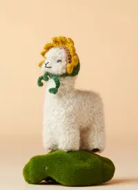 在飛比找誠品線上優惠-ST.MALO秘魯工匠手工針織羊駝毛小花羊駝/ White/