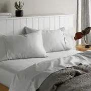 Accessorize Bedroom Collection King Silver Accessorize - Silver 1500TC Cotton Rich Sheet Set