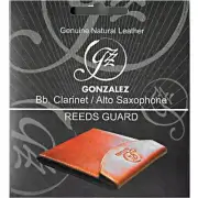 Gonzalez Bb Clarinet/Alto Saxophone Leather Black Reeds Case BRAND NEW