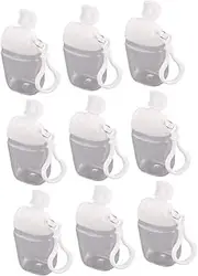 SHERCHPRY 9Pcs Travel Lotion Dispenser Bottles Keychain Hand Bottles Empty Lotion Bottles for Travel Toiletries Convenient for Go Use