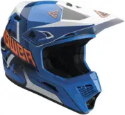 Answer Racing AR1 Vendetta Helmet 2XL Blue/White/Hyper Orange 447696