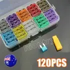 120Pc Mini Car Fuse Set Mixed Blade Car Fuses Kit For Auto Car Truck 2A-35A