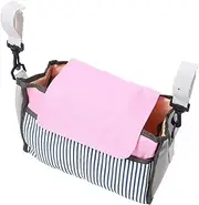 Stroller Organizer Bag Stroller Wagon Bottle Storage Bags Carriage Storage Bag Portable Storage Bag Stroller Bag Milk Bottle Organizer Black VICASKY