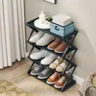 X-Shaped Shoe Rack Dustproof Shoes Organizer Storage Shelf Student Dormitory