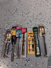 7 assorted Bits DeWalt, Makita, Diager, Driltec, Carbide Tipped Bionic Tip
