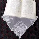 Lace Square Table Mat Dining Doily Cover Floral Embroidery Party Home Tulle Mat