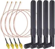 4x Dual Band WiFi Aerial for Wireless Mini PCI Express PCIE Network Card Adapter