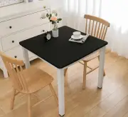 Fitted Square Tablecloth Spandex Stretch Black Cocktail Table Cover Elastic Edge