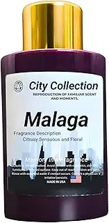 Mystic Romance™ Malaga Aroma Oil Blend Plastic Purple Bottle 120ml, City Collection, Diffuser Aroma Oil Blends, Waterless Diffuser Oil, Made in USA (120ml, Malaga)