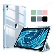 For Ipad 10.2 9th 8th 7th 10 10th Generation Pro 11 12.9 Air 5 4 10.9 Clear Pencil Holder Case