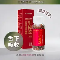 在飛比找PChome24h購物優惠-牛樟芝菌絲體 舌下吸收精華（180粒/瓶) 臺灣國寶 調整體