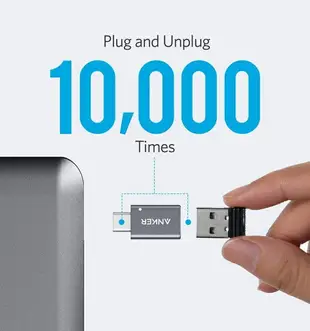 耀您館★美國Anker USB-C to USB 3.0轉接頭即Type-C轉USB轉接器B87310A1(2入)適Apple蘋果Mac電腦iPad平板Macbook筆電