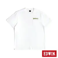 在飛比找momo購物網優惠-【EDWIN】男裝 寬版後背機器人短袖T恤(白色)