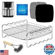 Air Fryer Skewer Rack Grate Compatible with Chefman, Ultrean, PowerXL and mor
