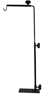 Reptile Heat Lamp Stand, Reptiles Light Fixture, Adjustable 13.7-25.6 Inch, Metal Bracket Light Holder Bearded Dragon Tank Accessories, Tortoise Habitat Accessories for Reptile Terrarium
