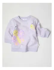 [Sprout] Essential Butterfly Sweat Top in Lavender