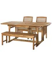 Hewson 4pc Patio Dining Table Set