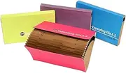 Marbig 90060/08 Expanding File Manilla Foolscap A-Z/21 Pockets Assorted Colours