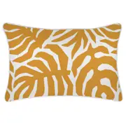 Cushion Cover-With Piping-Casa Palms Gold White-35cm x 50cm