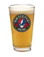 Grateful Dead - Rose - Rock and Roll - 16oz Pint Beer Glass Pub Barware Cocktail
