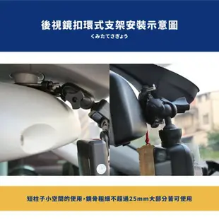 【A10半月型螺絲型-短軸】後視鏡扣環支架 DOD V680L V660Ⅱ Police Eyes D2 超音速 S1