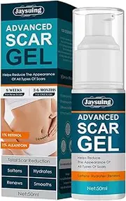 50ml Scar Removal Gel - Effective Stretch Mark, Acnes Spots, Burns and Surgical Scars Cream -, Allantoin,Vitamin E - Post Skin Repair