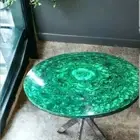 12" Malachite Marble Table Top, Handmade Malachite Table Top, Home Decore .