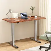 Artiss Standing Desk Motorised Height Adjustable 140CM Rustic Brown