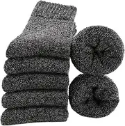 [CLENEA] 1/5Pairs Super Thick Winter Woolen Socks for Men Towel Thermal Warm Sport Socks Cotton Male's Cold Snow Boot Sock