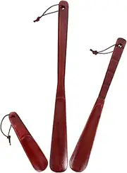 ARTSEWPLY Long Wooden Shoe Horn Horse Head Extendable for Seniors Easy On/off Compact Travel-friendly Shoe Aid