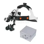 3.5X-R Dental Surgical Headband Binocular Loupes & 10W LED Head Light Headlight