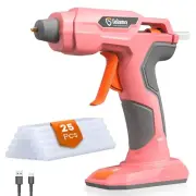 GoGonova Glue Gun Zuel, 20s Fast Preheating Anti-drip Cordless Glue Gun, 2Ah ...