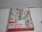 Skip Hop Airflow Wearable Blanket TREETOP FRIENDS 0-6 Month Mesh Side New
