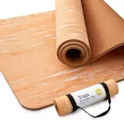 UMINEUX Extra Thick Yoga Mat, 2/5 Inch (10MM), Natural Rubber And TPE Non Slip