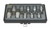 KC TOOLS BRAND 1/2" Drive socket set in-hex metric 10 piece. Part No 13669