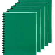 Spirax 511 Notebook Spiral Bound Hard Cover 200 Page (Green) [5 Pack]