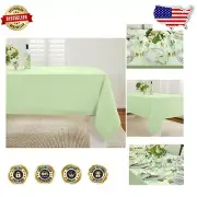 100% Pure Linen Tablecloth in Pastel Green - Perfect for Weddings & Events