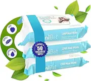 Sani Bot Unscented CPAP Mask Wipes – 150 Count Full Size Unscented Lint-Free Wipes for CPAP Mask & Equipment Cleaning – Non-Woven, Alcohol & Formaldehyde-Free – Ideal for Daily Maintenance and Travel
