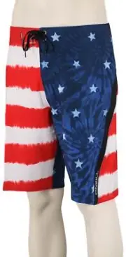O'Neill Superfreak Patriot Boardshorts - Red / White / Blue - New