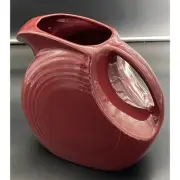 Fiesta Large Disk Pitcher 67 1/4 oz Art Deco Style 2000’s Cinnabar