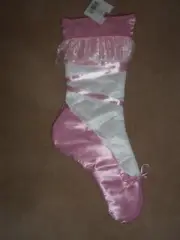 NEW, HOBBY LOBBY PINK BALLERINA CHRISTMAS STOCKING, 18"