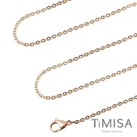 在飛比找momo購物網優惠-【TiMISA】璀璨十字 純鈦項鍊-04E(玫瑰金)