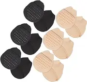 6Pairs Breathable Half Palm Socks for Summer Comfortable Forefoot Liner Socks for Sandals High Heels Wear Design Non Slip Lightweight Durable