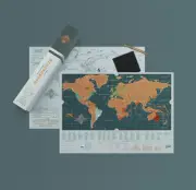 NEW In Box Scratch Map Backpacker Edition