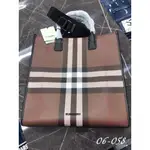 高雄凡賽斯歐洲精品 BURBERRY BBR 經典格紋 黑色格紋 棕色格紋 DENNY 托特包 手提包 包包