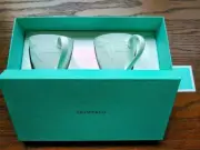 Tiffany&Co Color Block Mug Cup Set Blue White Bone China Japan