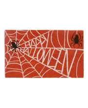 Holiday Lane Happy Halloween Spider Web Doormat Collection