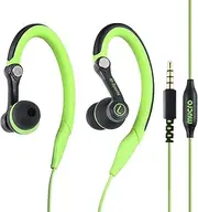 Running Headphones Over Ear in Ear Sport Earbuds Earhook Wired Stereo Workout Ear Buds Jogging Gym Samsung Android Phones Tablets Etc(Green)