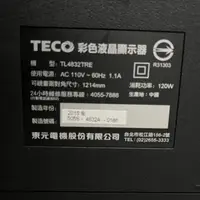 在飛比找蝦皮購物優惠-東元48型LED液晶電視TL4832TRE 主機板 電源板 