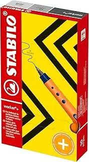 Rollerball - STABILO worker+ Medium - Box of 10 - Black